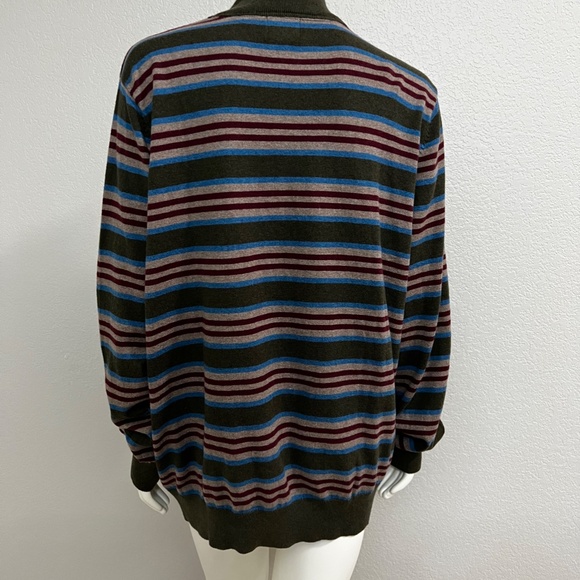 Vintage L.L. Bean Zip Up Cotton/Cashmere Pullover Sweater - Picture 5 of 8